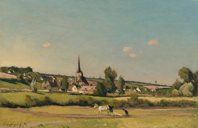Kilátás a Saint Privé-re alkotó: Henri-Joseph Harpignies