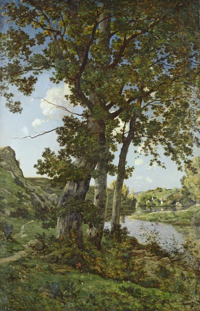 A Chateau-Renard tölgyei, 1875 alkotó: Henri Joseph Harpignies