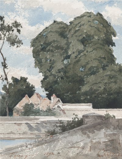 Kilátás a Chartres-i sáncokról, 1893. alkotó: Henri-Joseph Harpignies