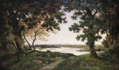 Erdős táj homokos folyóval, 1882 alkotó: Henri Joseph Harpignies