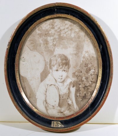 Honore de Balzac (1799-1850) hat éves, 1805 (toll, tinta és mosás papíron) alkotó: Henri Joseph Hesse