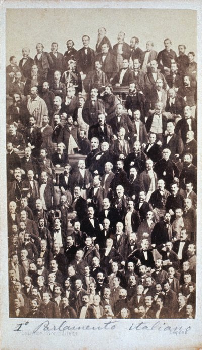 AZ ELSŐ OLASZ PARLAMENT 1861 alkotó: Henri Le Lieure