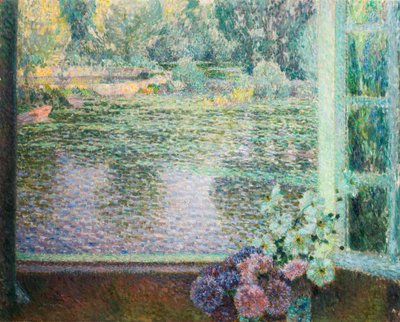 Ablak a Folyón. alkotó: Henri Le Sidaner