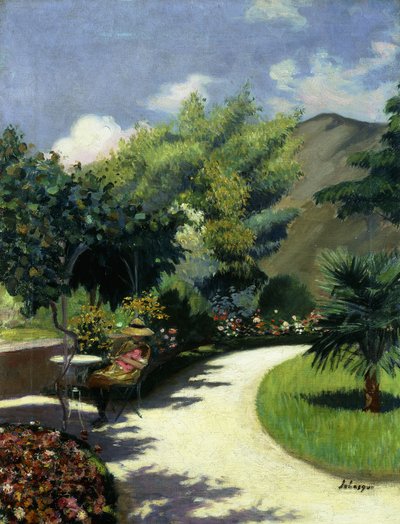 Lány a kertben, Le Pradet; Lány a kertben, Le Pradet, 1925 körül alkotó: Henri Lebasque