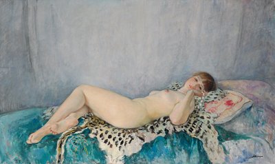 Akt leopárdbőrön, Le Cannet, 1926 alkotó: Henri Lebasque