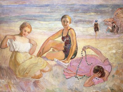 Három nő a tengerparton; Három nő a tengerparton, alkotó: Henri Lebasque