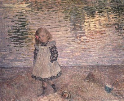 Fiatal lány a tengerparton alkotó: Henri Lebasque