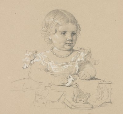 Gyermekportré, 1800-as évek. alkotó: Henri Lehmann
