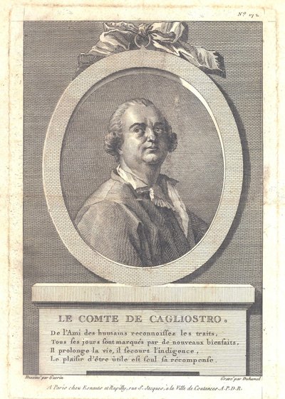 Alessandro di Cagliostro gróf 1743-1795, 1781 alkotó: Henri Louis Duhamel du Monceau