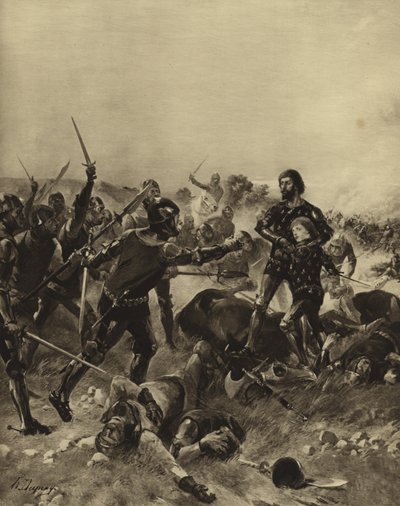 Poitiers-i csata, 1356 (mélynyomás) alkotó: Henri Louis Dupray