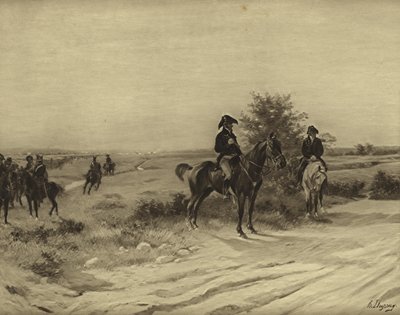Waterloo-i csata, 1815 (mélynyomás) alkotó: Henri Louis Dupray