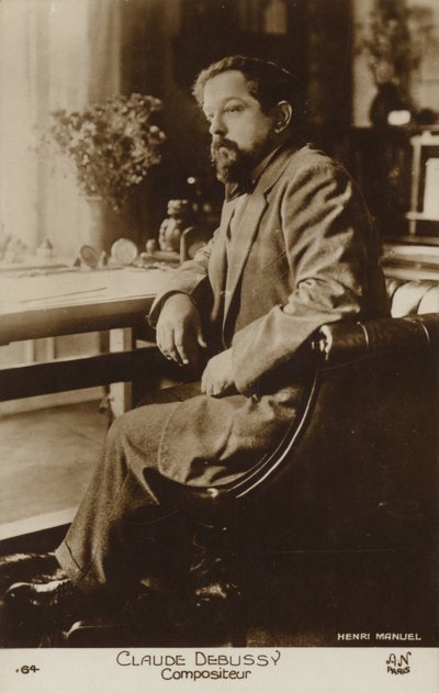 Claude Debussy, francia zeneszerző (1862-1918) (f/w fotó) alkotó: Henri Manuel