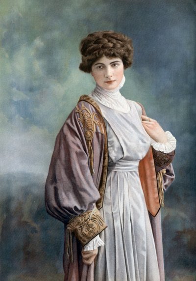 Melle Paz Ferrer komikus, Henri Manuel fotója a Le Theatre francia lapból, 1908. október alkotó: Henri Manuel