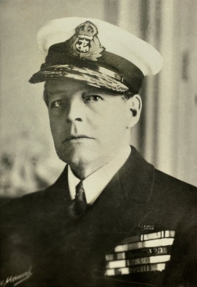 David Beatty admirális portréja (fénykép) alkotó: Henri Manuel