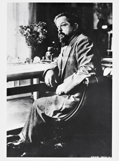 Claude Debussy francia zeneszerző és zongoraművész portréja (Saint-Germain-en-Laye alkotó: Henri Manuel