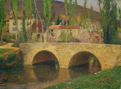 Hamlet a híd mellett alkotó: Henri Martin