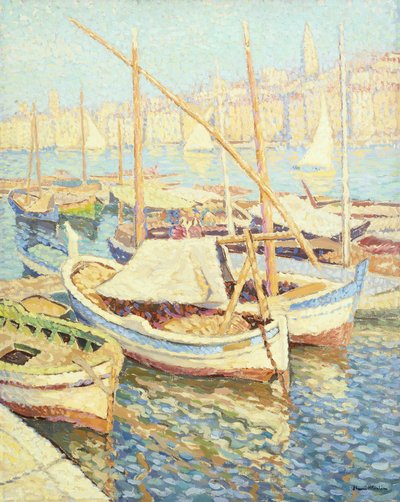 Marseille-i kikötő (olaj, vászon) alkotó: Henri Martin