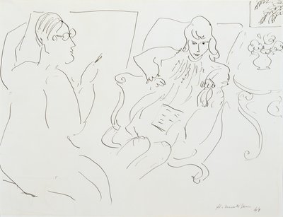 Művész modellel alkotó: Henri Matisse