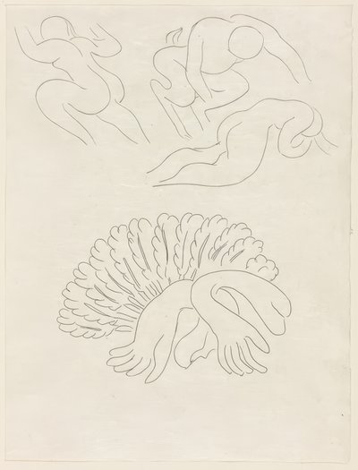 Autre Eventail, de Mademoiselle Mallarmé, 21. tábla a Poesies de Mallarmé-ból alkotó: Henri Matisse