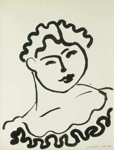 Egy nő mellszobra (Tati) alkotó: Henri Matisse