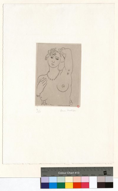 Női mellszobor nyaklánccal és karkötővel alkotó: Henri Matisse