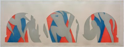 Tánc, szürke, kék, rózsaszín alkotó: Henri Matisse