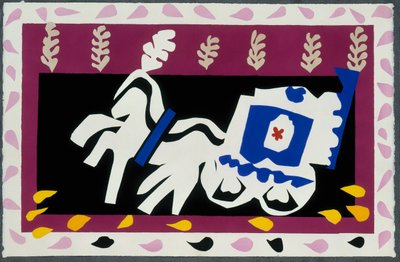 Pierrot temetése. A „Jazz” című műből. X. tábla. 70/71. o. alkotó: Henri Matisse