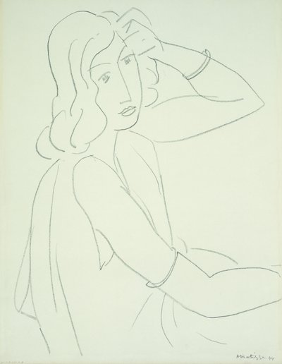 Nő karkötőkkel alkotó: Henri Matisse