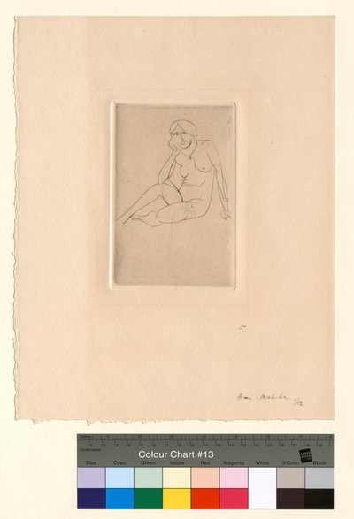 Ülő alak - Akt alkotó: Henri Matisse