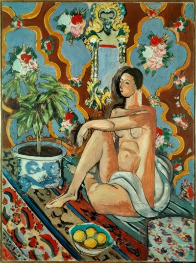 Díszítő ábra sur fond ornamental alkotó: Henri Matisse