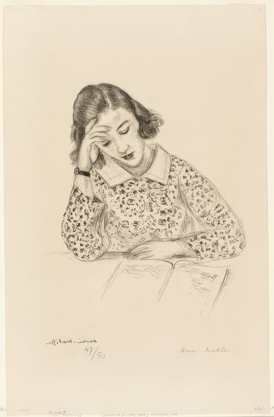 Lány olvasás alkotó: Henri Matisse