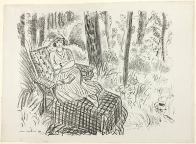 Lány a nyugágyon alkotó: Henri Matisse