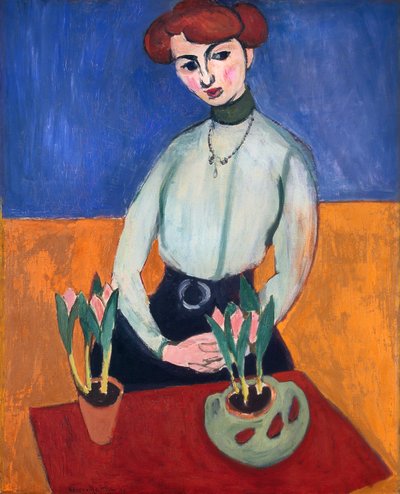 Lány tulipánnal alkotó: Henri Matisse