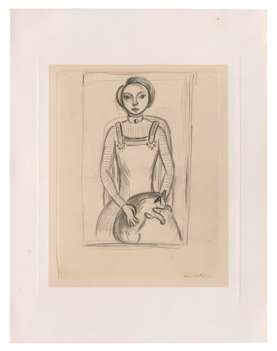 Lány egy macskával alkotó: Henri Matisse