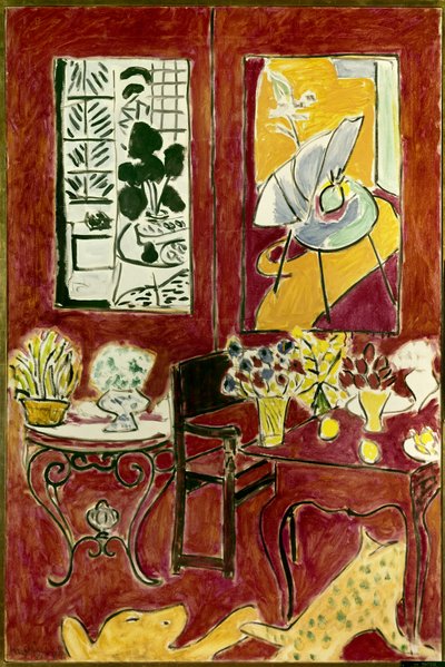 Grand interieur rouge 1948 (olaj, vászon ) alkotó: Henri Matisse
