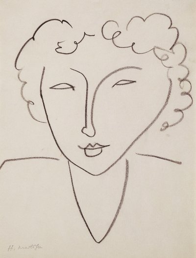 Női fej; Tete de Femme alkotó: Henri Matisse