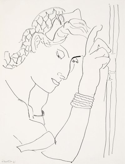 Női fej profilban alkotó: Henri Matisse