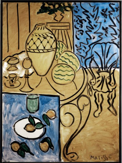 Belső, sárga és kék alkotó: Henri Matisse