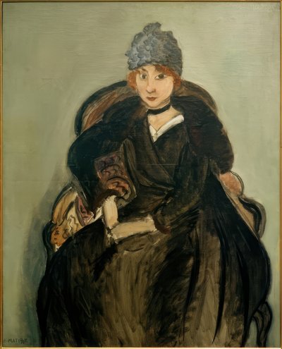 Margit kék kalapban alkotó: Henri Matisse