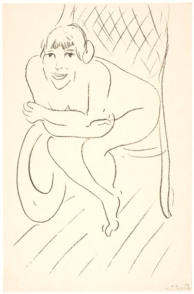Meztelen nő hintaszékben alkotó: Henri Matisse