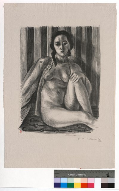 Ülő akt tüllingben alkotó: Henri Matisse