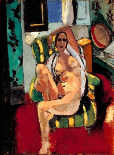 Akt ül tamburával alkotó: Henri Matisse