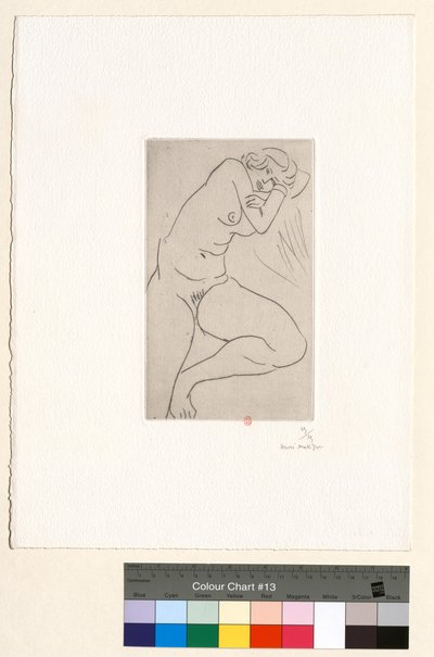 Ülő akt, fej a karokban alkotó: Henri Matisse