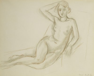 Nude Sitting on a Reclining Chair; Nu Assis sur une Chaise Longue (Akt egy fekvőszéken ülve) alkotó: Henri Matisse