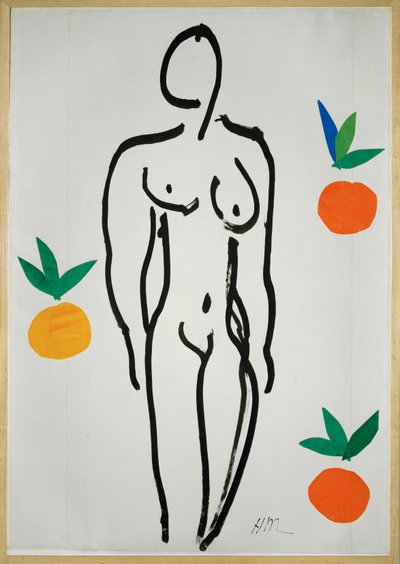 Akt narancsokkal alkotó: Henri Matisse