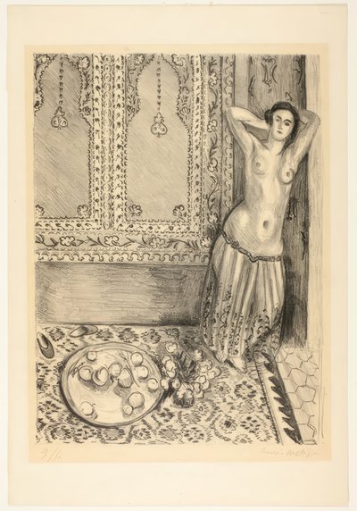 Odaliszk állva gyümölcstálcával alkotó: Henri Matisse