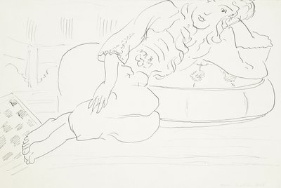 Odalisque kockás, párna, párna alkotó: Henri Matisse