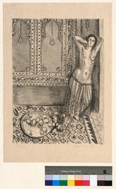 Álló odaliszk gyümölcstállal alkotó: Henri Matisse