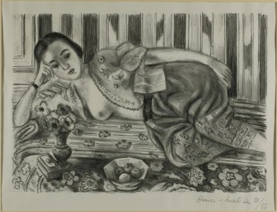 Odaliszk vörös szatén nadrágban alkotó: Henri Matisse