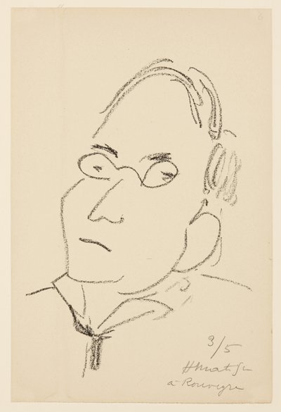 Paul Léautaud portréja alkotó: Henri Matisse